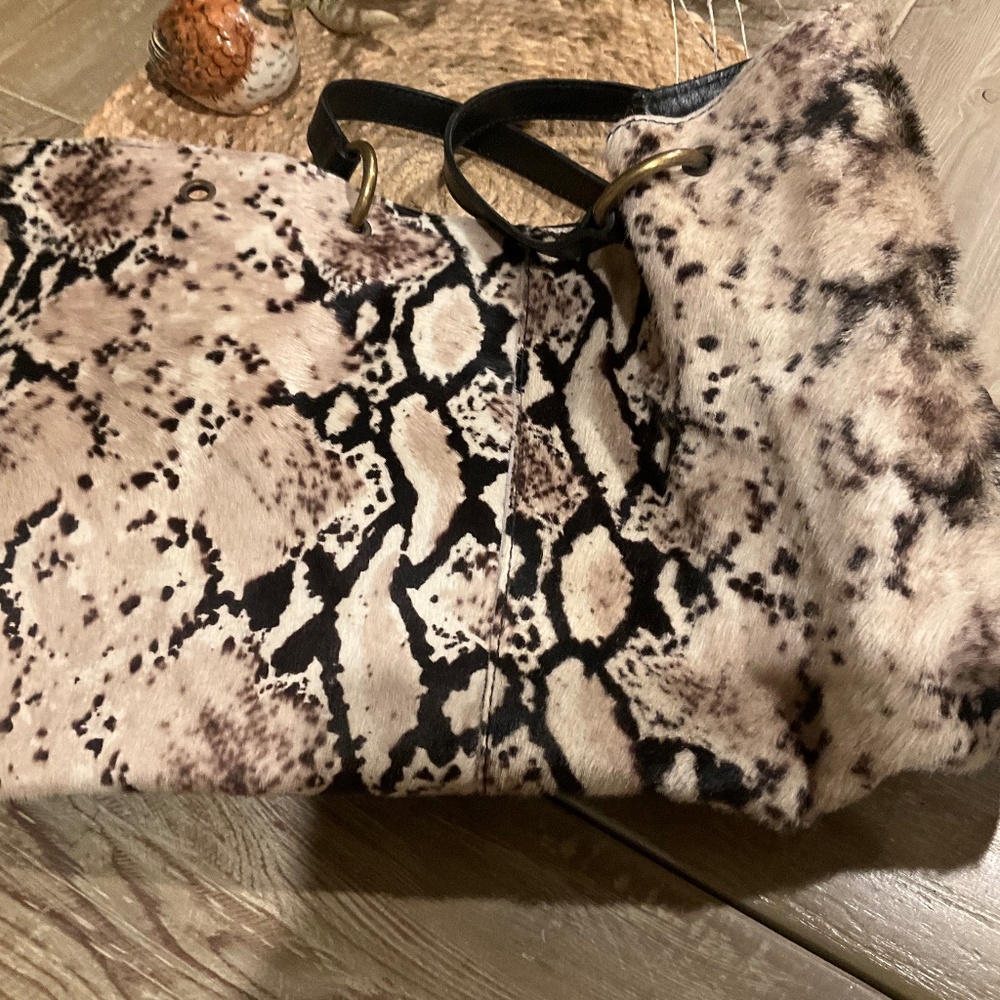 maurizio taiuti bags Purse Animal Leather Calf Hide Stunning  NWOT